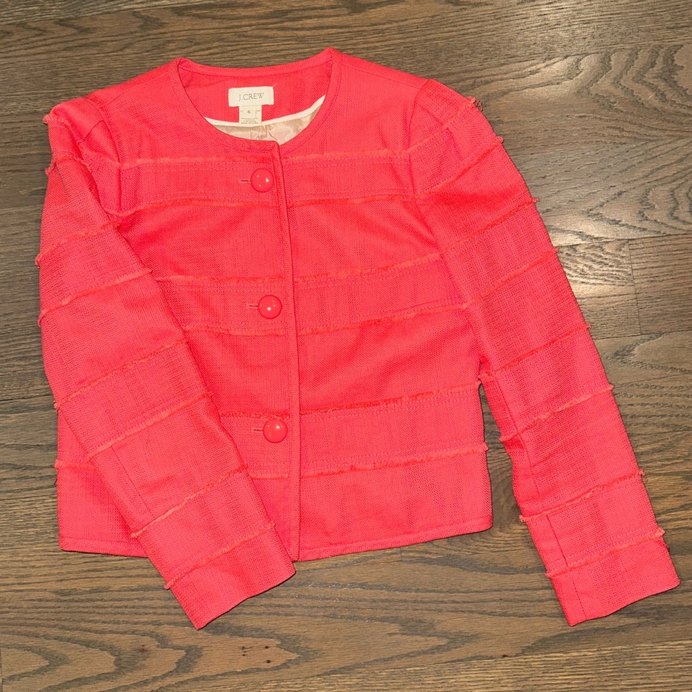 Spring jacket J. Crew Women's Pink / coral Jacket 3 buttons